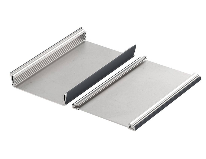 Bopla ASPH 1230-0200 7024 (94232200) - asymetryczny profil aluminiowy półotwarty (121 x 32,8 x 200 mm)