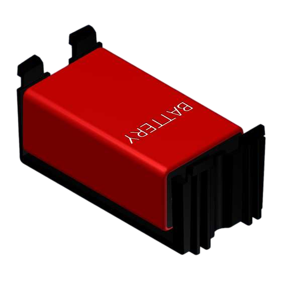 Teko (BT-1.9) - battery compartment for 1 x 9V (55.7 x 25.8 x 24.5 mm)