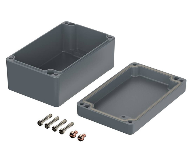 Bopla A 110 (01110000) - aluminium enclosure with neoprene seal (125 x 80 x 57 mm)