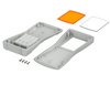 BOPLA BS 801 DIS-7035 (82801235) - obudowa z ABS z oknem wyświetlacza i pojemnikiem na baterie (209,3 x 98 x 34,8 mm)