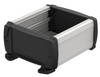 BOPLA ELPU 1050-0100 DW (83057100.S7) - aluminium profile, open on one side with wall brackets (106 x 52 x 100 mm)