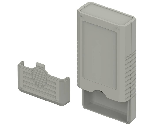 Bopla BOS 503-7038 (34503001) - hand-held enclosure with battery compartment and continous membrane keypad area (120 x 60 x 25 mm)