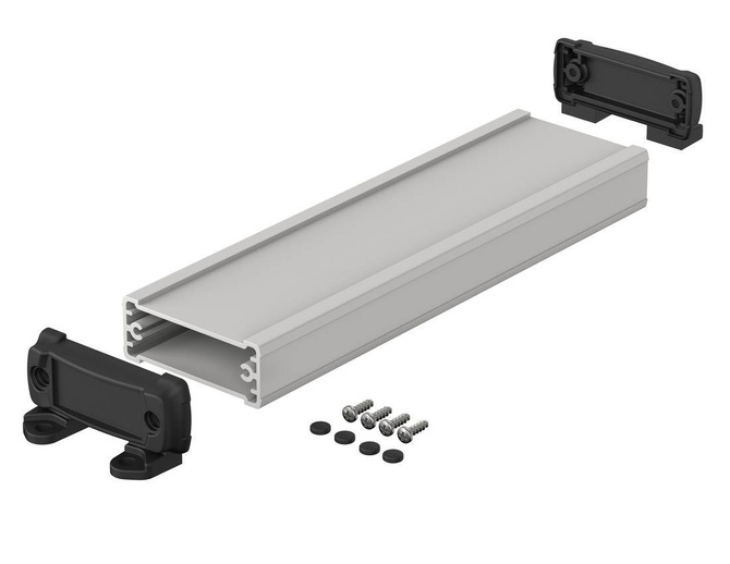 BOPLA ELP 620-0200 DW (83062200.S7) - profil aluminiowy zamknięty z pokrywą do montażu naściennego (57,5 x 22 x 200 mm)