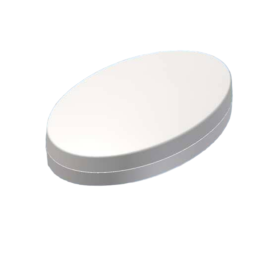 Teko - OVOTEK WALL series (MOK1.7) - oval enclosure in white (165,3 x 103,2 x 20,3 mm)