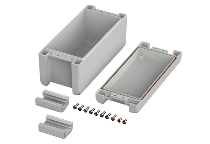 Bopla BA 180809 SIL-7035 (00114135.SIL) - enclosure with silicon lid, hinged (199 x 86 x 90 mm)