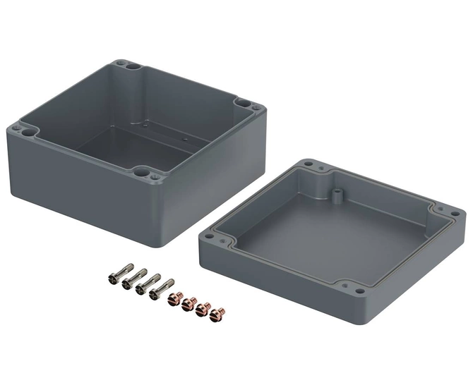 Bopla A 127 (01127000) - aluminium enclosure with neoprene seal (180 x 180 x 101 mm)