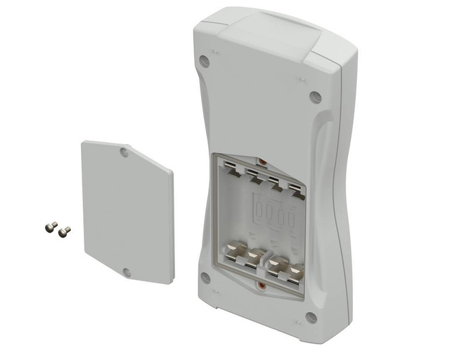 BOPLA BS 704 F-7035 (82704135) - ABS enclosure with battery compartment (184.3 x 93 x 35.4 mm)
