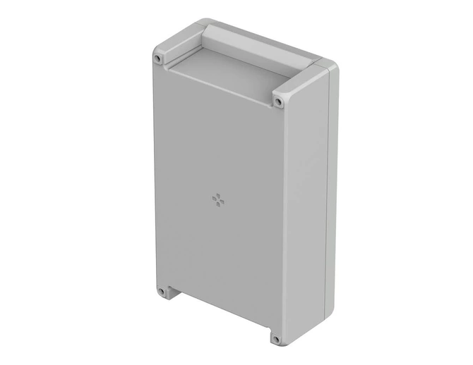 Bopla BA 281709 F-7035 (00126335) - aluminum enclosure with a recess in the cover and neoprene seal (299 x 173 x 90 mm)