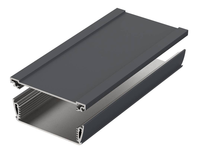 Bopla ASPH 1030-0200 7024 (94222200) - enclosure profiles, horizontally-divided (98.5 x 32.8 x 200 mm)