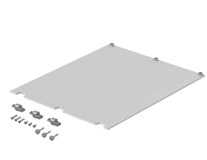 Bopla TF/M 642-EMV-K (86842067) - panel składany EMC przedni 3U/6U od frontu z anodowanego aluminium , od tyłu nieanodowanego (colour-passivated on rear), o rozmiarze 6U 42HP