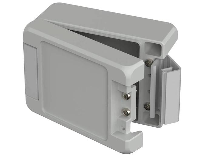 Bopla BA 100806 F SIL-7035 (00122125.SIL) - aluminum enclosure with a recess in the cover and silicone lid seal (121 x 86 x 60 mm)