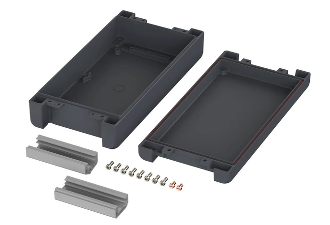 Bopla BA 241306 SIL-7024 (00115224.SIL) - enclosure with silicon lid, hinged (259 x 128 x 60 mm)