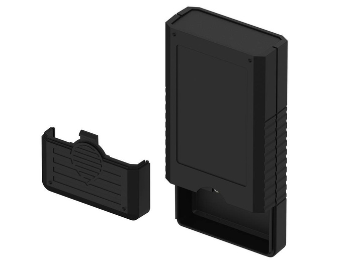 Bopla BOS 502-9005 (34502000) - hand-held enclosure with battery compartment (2 x 9V) without display cut-out (120 x 60 x 25 mm)