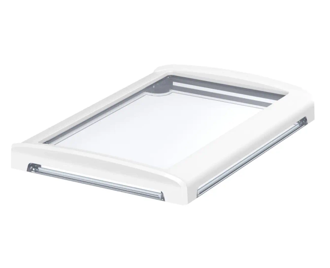 Bopla BOV 1712 FO-9003 - OT G-SILC (48324330.SILC) - BoVersa transparent plastic lid with open white design cover with silicone seal (170 x 120 x 21 mm)