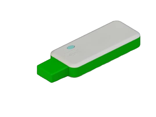 Teko - TEK-USB series (TEK-USB.45) - enclosure for USB devices in white and green (58 x 25 x 10,2 mm)