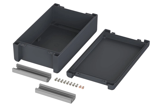 Bopla BA 281709-7024 (00116334) - enclosure with smooth lid, hinged (299 x 173 x 90 mm)