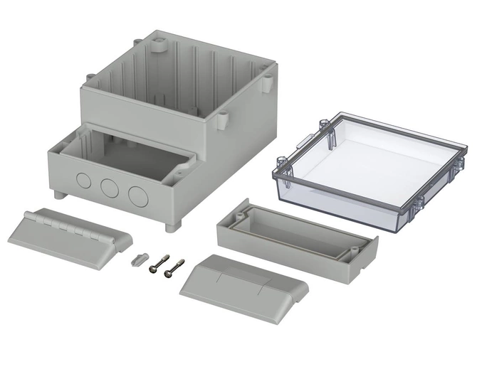 Bopla RCPM 1300 V0 (41131400) - RegloCard-Plus enclosure with crystal-clear lid (131 x 186 x 103 mm)