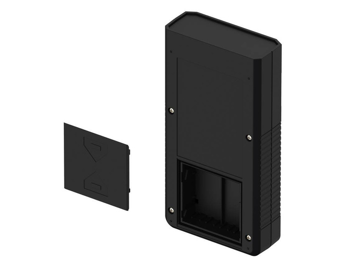 Bopla BOS 800-9005 (34800000) - hand-held enclosure with battery compartment (4 x 1,5V) and panoramic display screen (196 x 100 x 40 mm)