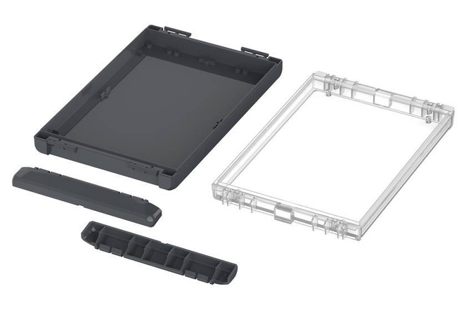 Bopla B 261704 PC-V0-G 7024 (96026344) - obudowa uniwersalna z przezroczystą pokrywą (271 x 170 x 40 mm)