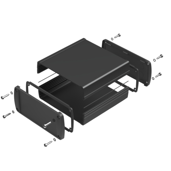 Teko - seria TEKAM (TEKAM-31L.9) - profil aluminiowy półotwarty (110 x 105,9 x 45,8 mm)