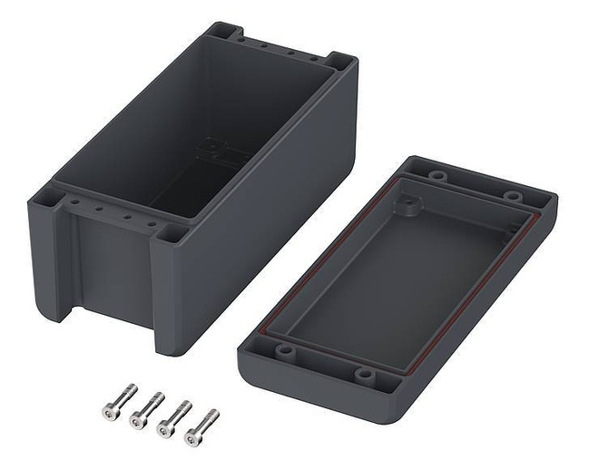 Bopla BA-S 180809 F SIL-7024 (00164134.SIL) - enclosure with membrane lid, screwed (199 x 86 x 60 mm)