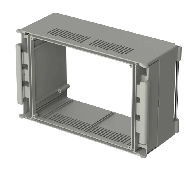 Bopla BC 6000 L-1 (79002000) - basic element 1.0 (88.25 mm deep) with air vents CombiCard 5000-7000 enclosure (226 x 146 x 88 mm, 3U 30HP)