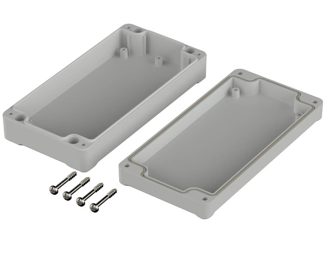 Bopla EM 229 (62229000) - PC enclosure without recess in the cover (122 x 120 x 87 mm)
