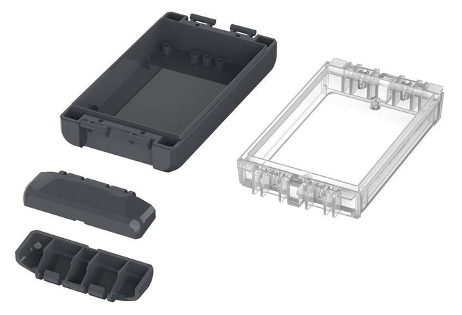 Bopla B 140804 PC-V0-G 7024 (96023144) - obudowa uniwersalna z przezroczystą pokrywą (151 x 80 x 40 mm)