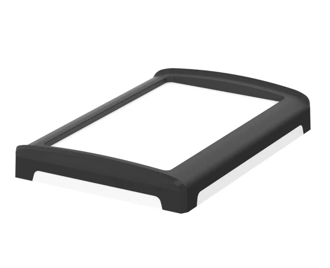 Bopla BOV 1209 FO-9005 - OT-9003-SILC (48312253.SILC) - white BoVersa plastic lid with open black design cover with silicone seal (125 x 88 x 19 mm)