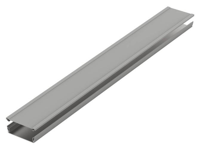 Bopla ASPH 1230-1000 9006 (94231000) - asymetryczny profil aluminiowy półotwarty (121 x 32,8 x 1000 mm)