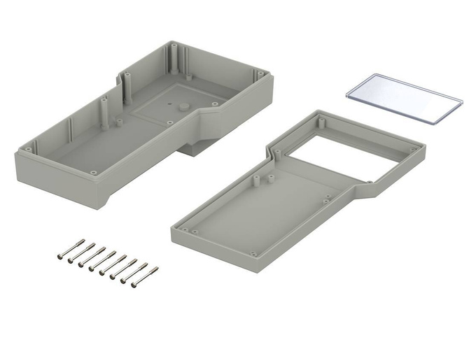 Bopla BOS 913-7038 (34913000) - hand-held enclosure with seal and battery compartment (2 x 9V) (224 x 106 x 40 mm)