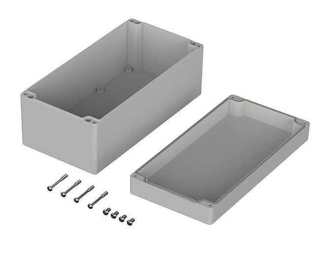 Bopla M 242 (02242000) - PC enclosure without recess in the cover (240,5 x 120 x 100,5 mm)