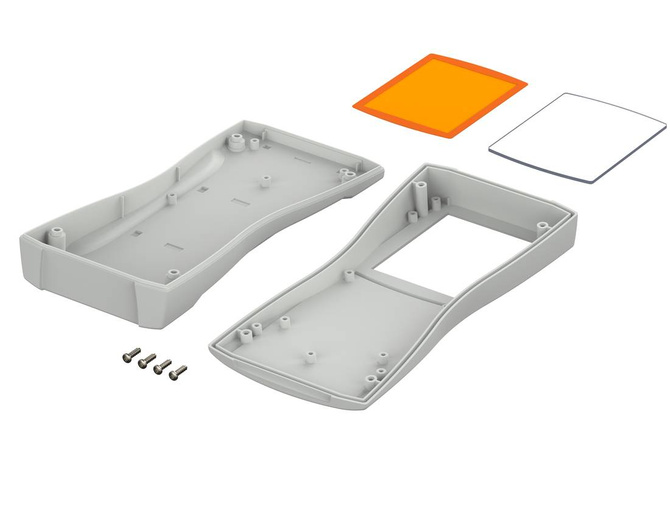 BOPLA BS 800 DIS-7035 (82800235) - obudowa z ABS z oknem wyświetlacza (209,3 x 98 x 34,8 mm)