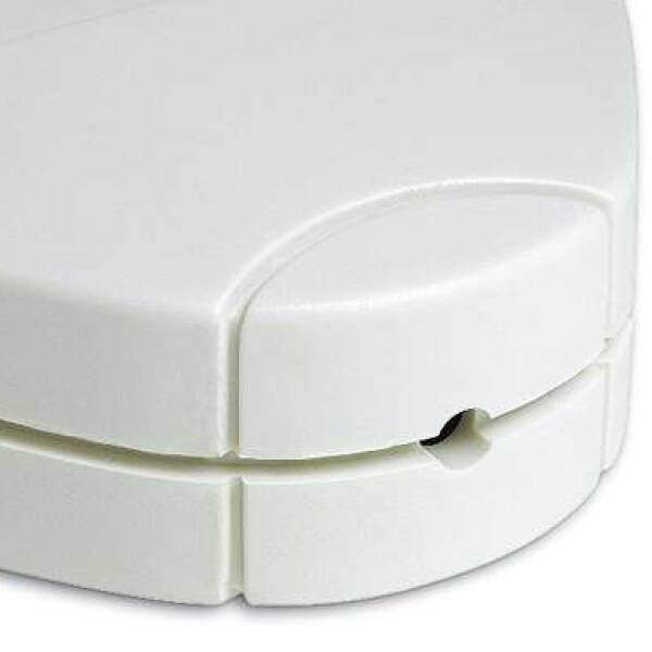 Teko - OVO-1 series (OVO-1IR.7) - enclosure for remote controler in white with opening for LED (124,2 x 66,3 x 23 mm)