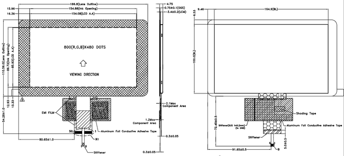 Powertip PH800480T013-IHC - CTP display
