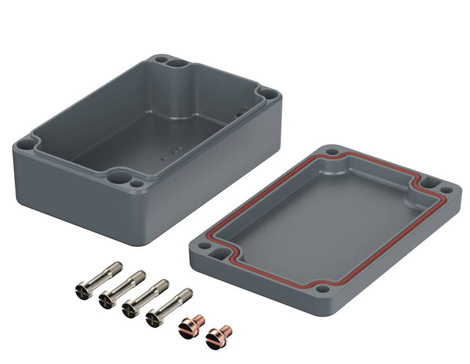 Bopla A 102 SIL (01102010) - obudowa aluminiowa z uszczelką silikonową (98 x 64 x 34 mm)