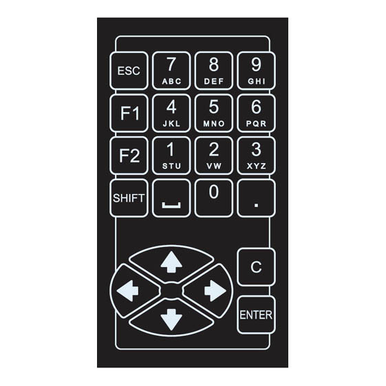 Teko - M59.9 Membrane keyboard (131.8 x 72 x 0.7 mm)