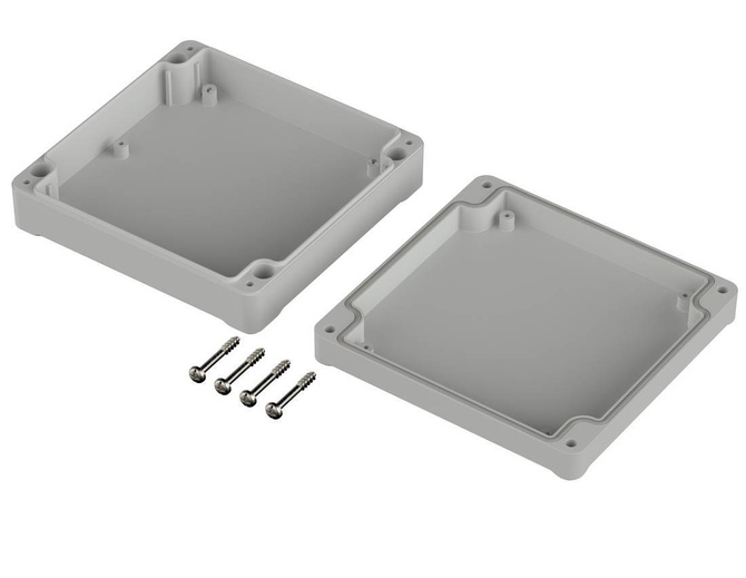 Bopla EM 213 (62213000) - PC enclosure without recess in the cover (122 x 120 x 37 mm)
