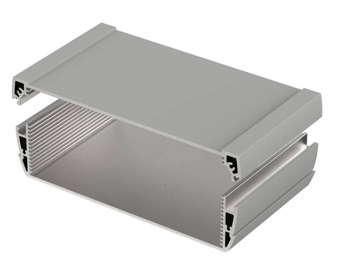 Bopla ASPH 1850-0100 9006 (94241100) - enclosure profiles, horizontally-divided (187 x 54.6 x 100 mm)