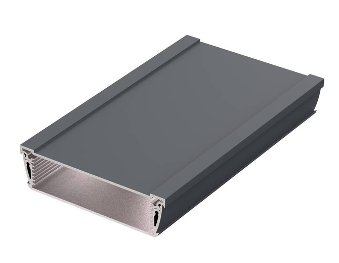 Bopla ASPH 1230-0200 7024 (94232200) - asymetryczny profil aluminiowy półotwarty (121 x 32,8 x 200 mm)