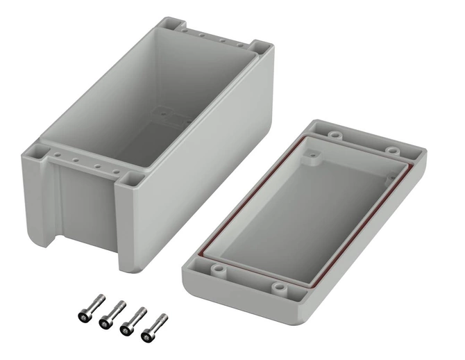 Bopla BA-S 180809 F SIL-7035 (00164135.SIL) - enclosure with membrane lid, screwed (199 x 86 x 90 mm)