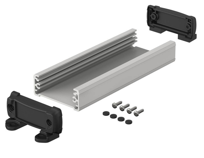 BOPLA ELPU 620-0150 DW (83627150.S7) - profil aluminiowy otwarty z pokrywą do montażu naściennego (57,5 x 22 x 150 mm)