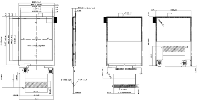 Powertip PH240320T068-LAB08 - TFT display