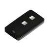 Teko - REMO-TEK series (13122.44) - enclosure for the remote control in black with chrome-plated metal sides (71,5 x 39,3 x 11,5 mm)
