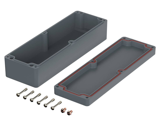 Bopla P 322 SIL (04322100) - polyester enclosure with silicone gasket (230 x 75 x 56.5 mm)