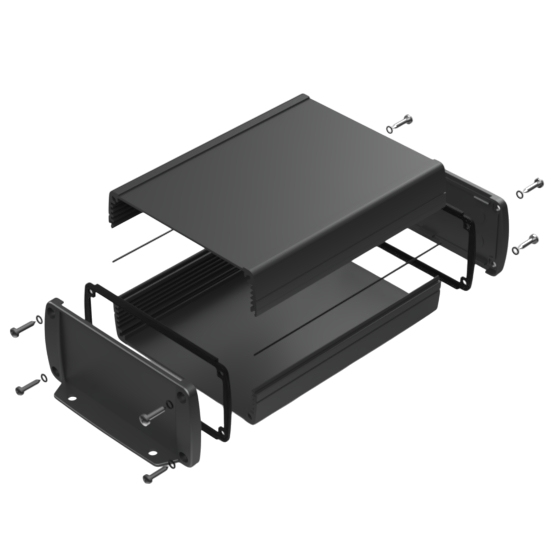 Teko - seria TEKAM (TEKAM-32L/E.9) - profil aluminiowy półotwarty (145 x 105,9 x 45,8 mm)