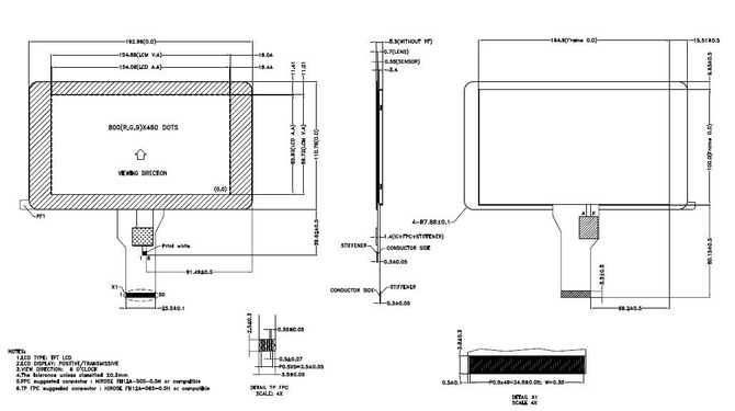 Powertip PH800480T013-IBC24 - CTP display