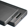 Teko - POCKET CARD series (PC-IR.4) - universal enclosure in dark gray with opening for flat cable and LED (85 x 54 x 10 mm)