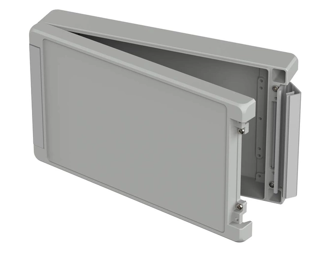 Bopla BA 281706 F SIL-7035 (00126325.SIL) - aluminum enclosure with a recess in the cover and silicone lid seal (299 x 173 x 60 mm)