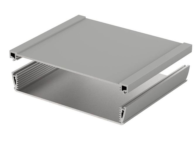 Bopla ASPH 1835-0150 9006 (94271150) - asymetryczny profil aluminiowy półotwarty (181,7 x 36,6 x 150 mm)